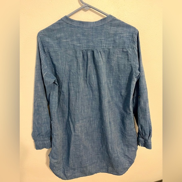 SEAFOLLY Australia Boyfriend Beach Shirt in Chambray Size Small - Picture 8 of 12